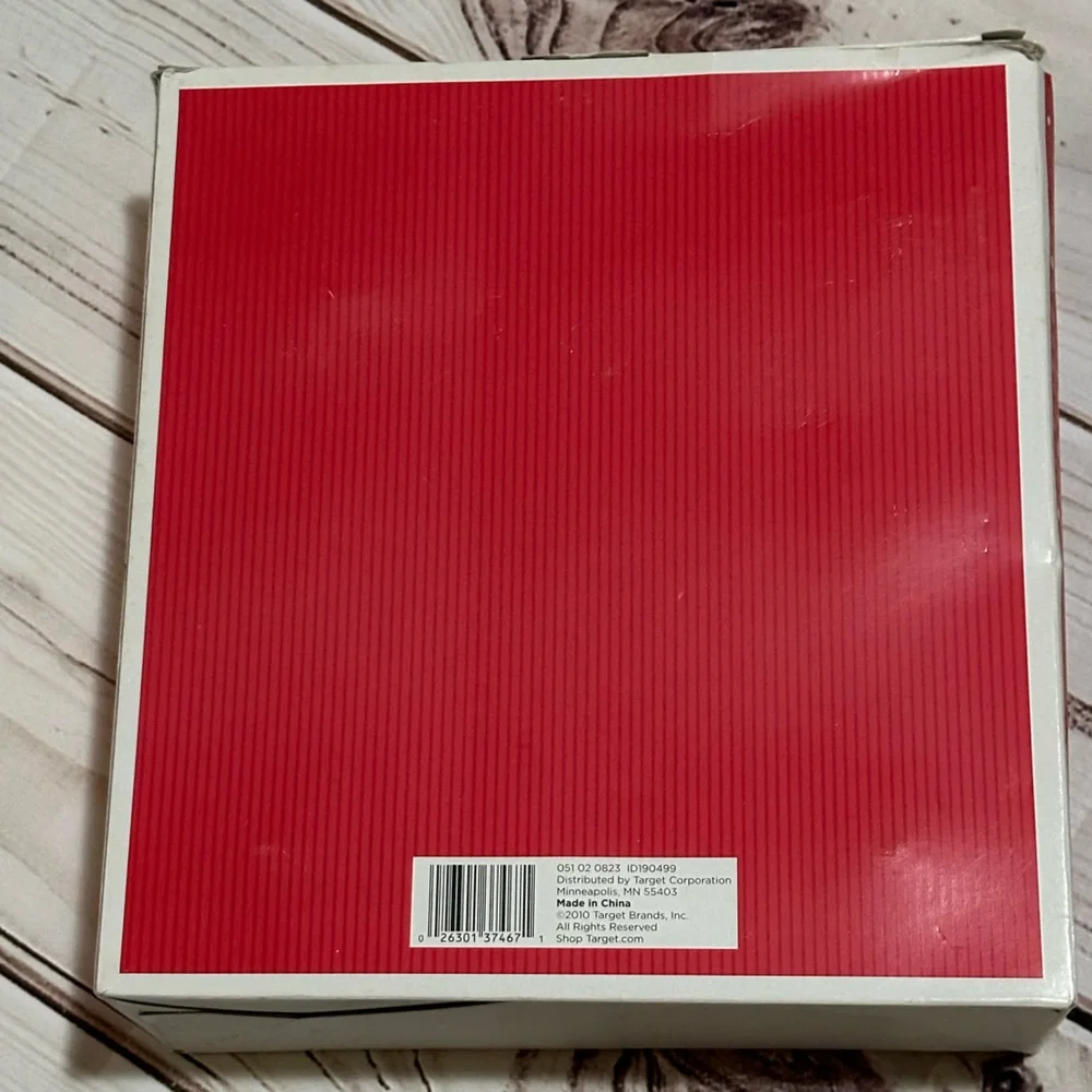 2010 Target Red Glass Ball Christmas Ornaments